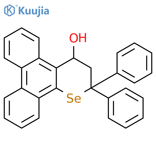 2H-PHENANTHRO[9,10-B]SELENIN-4-OL, 3,4-DIHYDRO-2,2-DIPHENYL- structure