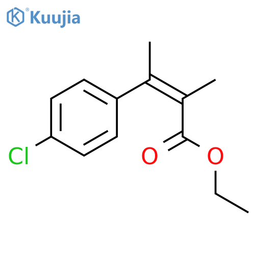 2-Butenoic acid, 3-(4-chlorophenyl)-2-methyl-, ethyl ester, (Z)- structure