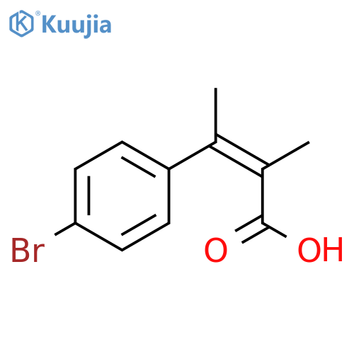 2-Butenoic acid, 3-(4-bromophenyl)-2-methyl-, (Z)- structure