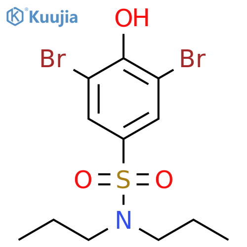 Benzenesulfonamide, 3,5-dibromo-4-hydroxy-N,N-dipropyl- structure