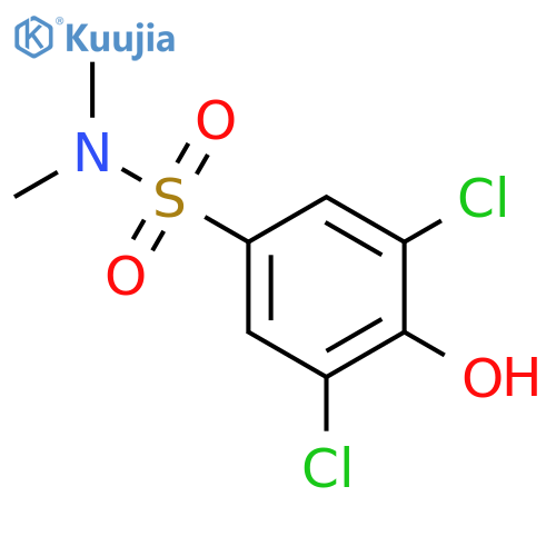 Benzenesulfonamide, 3,5-dichloro-4-hydroxy-N,N-dimethyl- structure