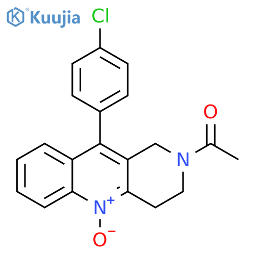 Benzo[b][1,6]naphthyridine,2-acetyl-10-(4-chlorophenyl)-1,2,3,4-tetrahydro-, 5-oxide structure