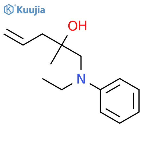 4-Penten-2-ol, 1-(ethylphenylamino)-2-methyl- structure