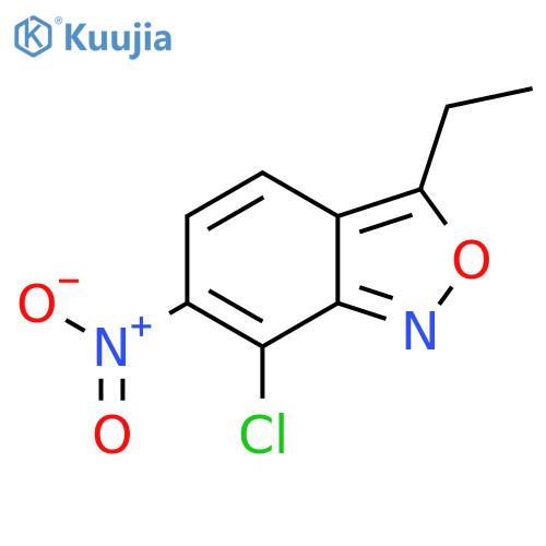2,1-Benzisoxazole, 7-chloro-3-ethyl-6-nitro- structure