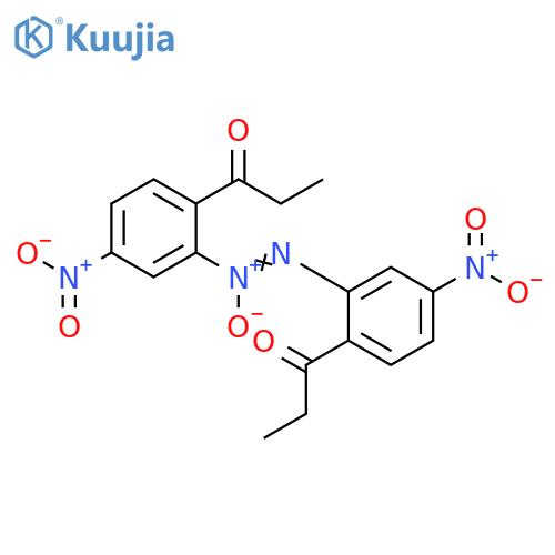 1-Propanone, 1,1'-[azoxybis(4-nitro-2,1-phenylene)]bis- structure