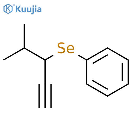 Benzene, [[1-(1-methylethyl)-2-propynyl]seleno]- structure