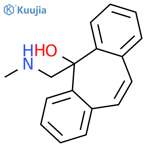 5H-DIBENZO[A,D]CYCLOHEPTEN-5-OL, 5-[(METHYLAMINO)METHYL]- structure
