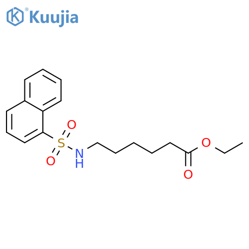 Hexanoic acid, 6-[(1-naphthalenylsulfonyl)amino]-, ethyl ester structure