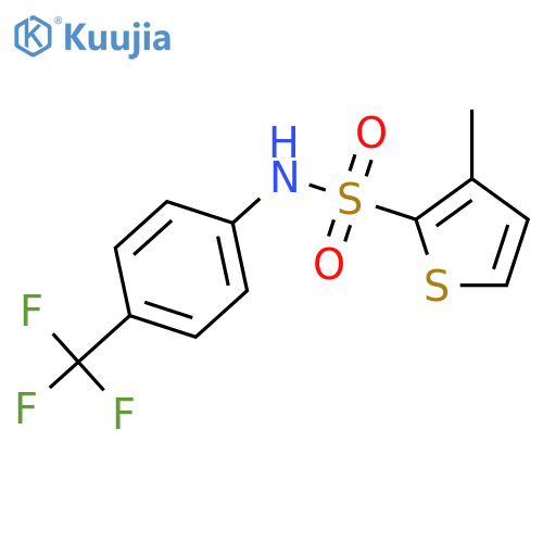 2-Thiophenesulfonamide, 3-methyl-N-[4-(trifluoromethyl)phenyl]- structure