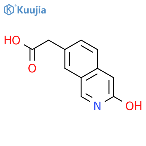 7-Isoquinolineacetic acid, 3-hydroxy- structure