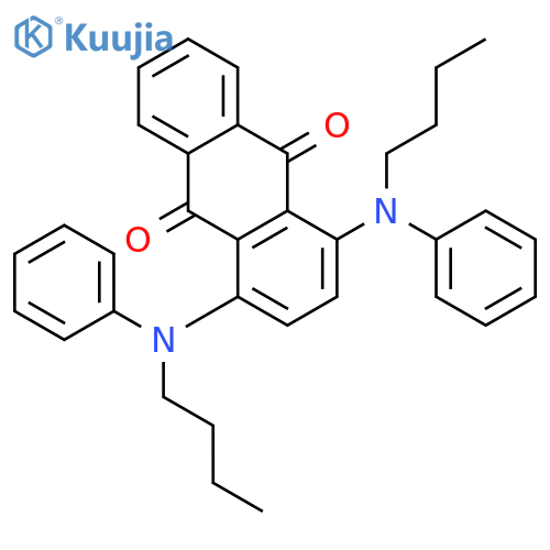 9,10-Anthracenedione, 1,4-bis(butylphenylamino)- structure