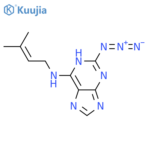 1H-Purin-6-amine, 2-azido-N-(3-methyl-2-butenyl)- structure