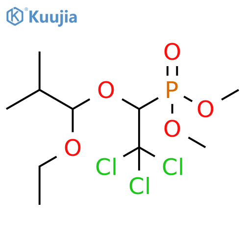 Phosphonic acid, [2,2,2-trichloro-1-(1-ethoxy-2-methylpropoxy)ethyl]-, dimethyl ester (9CI) structure
