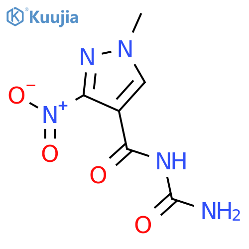 1H-Pyrazole-4-carboxamide, N-(aminocarbonyl)-1-methyl-3-nitro- structure