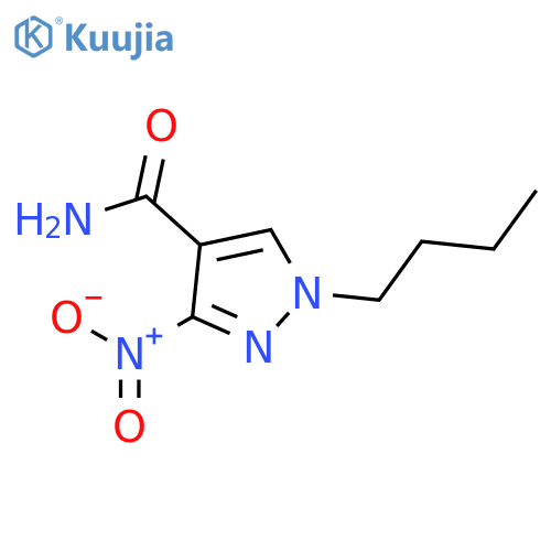 1H-Pyrazole-4-carboxamide, 1-butyl-3-nitro- structure