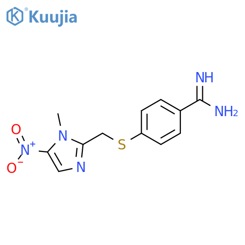 Benzenecarboximidamide,4-[[(1-methyl-5-nitro-1H-imidazol-2-yl)methyl]thio]- structure
