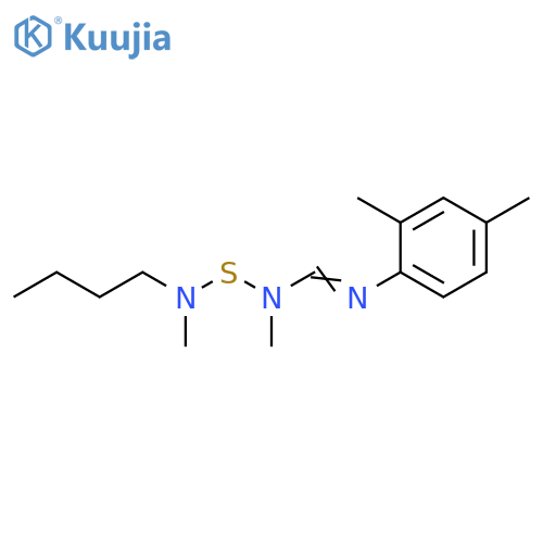 Methanimidamide,N-[(butylmethylamino)thio]-N'-(2,4-dimethylphenyl)-N-methyl- structure