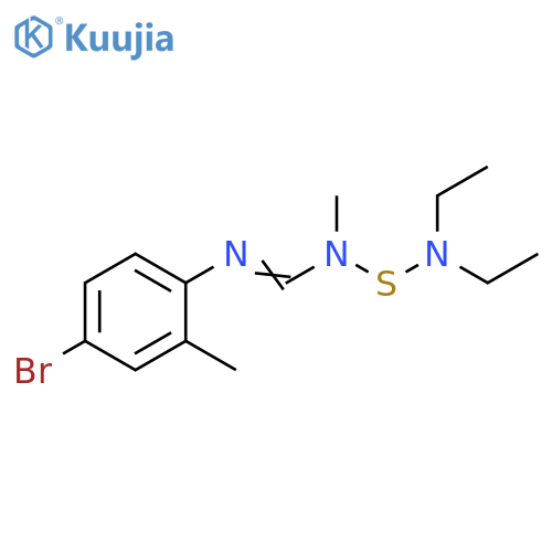 Methanimidamide,N'-(4-bromo-2-methylphenyl)-N-[(diethylamino)thio]-N-methyl- structure