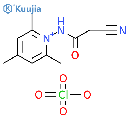 Pyridinium, 1-[(cyanoacetyl)amino]-2,4,6-trimethyl-, perchlorate structure