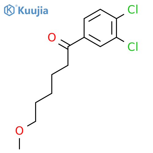 1-Hexanone, 1-(3,4-dichlorophenyl)-6-methoxy- structure