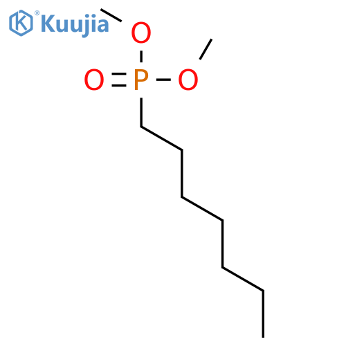 PHOSPHONIC ACID, HEPTYL-, DIMETHYL ESTER structure