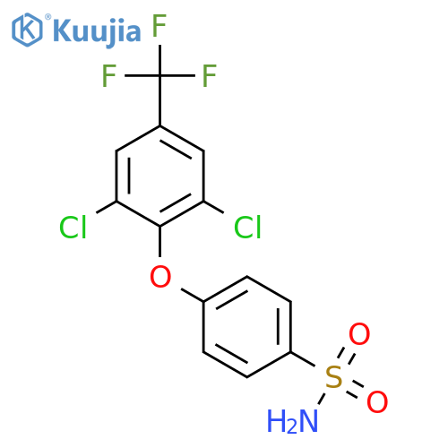 Benzenesulfonamide, 4-[2,6-dichloro-4-(trifluoromethyl)phenoxy]- structure