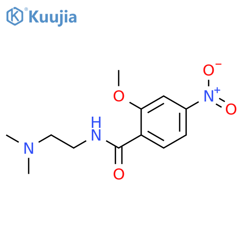 Benzamide, N-[2-(dimethylamino)ethyl]-2-methoxy-4-nitro- structure