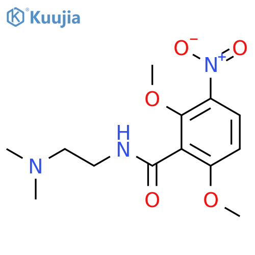 BENZAMIDE, N-[2-(DIMETHYLAMINO)ETHYL]-2,6-DIMETHOXY-3-NITRO- structure