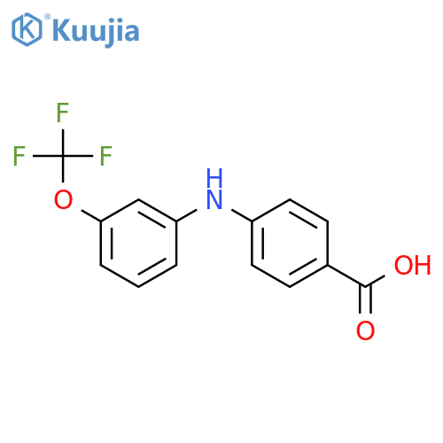 BENZOIC ACID, 4-[[3-(TRIFLUOROMETHOXY)PHENYL]AMINO]- structure