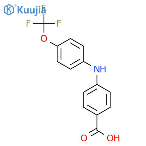 BENZOIC ACID, 4-[[4-(TRIFLUOROMETHOXY)PHENYL]AMINO]- structure