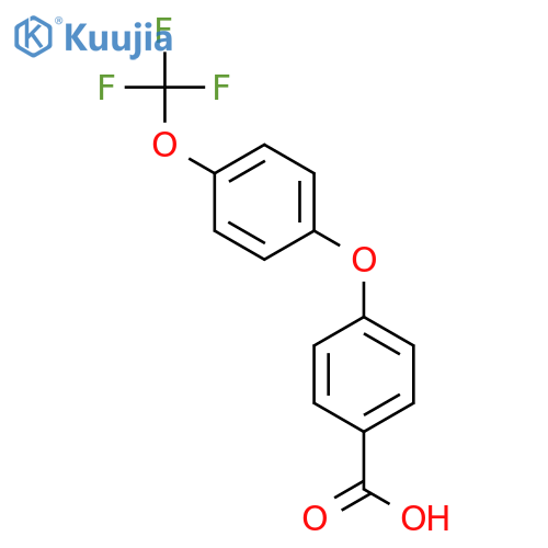 4-(4-(Trifluoromethoxy)phenoxy)benzoic acid structure
