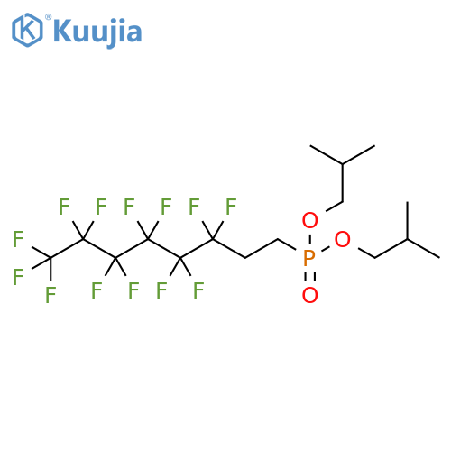 Phosphonic acid, (3,3,4,4,5,5,6,6,7,7,8,8,8-tridecafluorooctyl)-, bis(2-methylpropyl) ester (9CI) structure