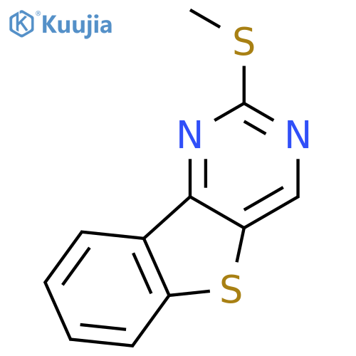 [1]BENZOTHIENO[3,2-D]PYRIMIDINE, 2-(METHYLTHIO)- structure
