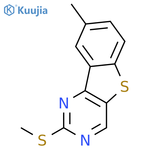 [1]Benzothieno[3,2-d]pyrimidine, 8-methyl-2-(methylthio)- structure