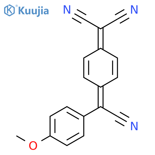 Propanedinitrile,[4-[cyano(4-methoxyphenyl)methylene]-2,5-cyclohexadien-1-ylidene]- structure