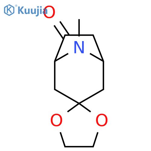 Spiro[8-azabicyclo[3.2.1]octane-3,2'-[1,3]dioxolan]-6-one, 8-methyl- structure