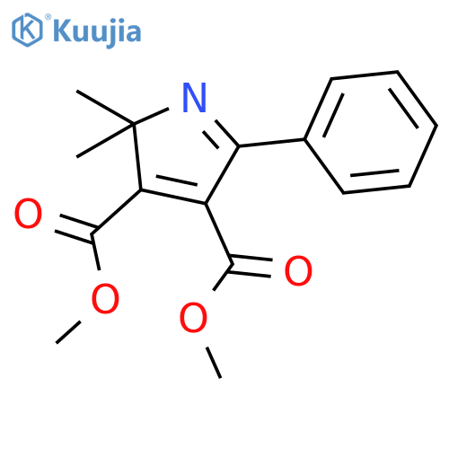 2H-Pyrrole-3,4-dicarboxylic acid, 2,2-dimethyl-5-phenyl-, dimethyl ester structure