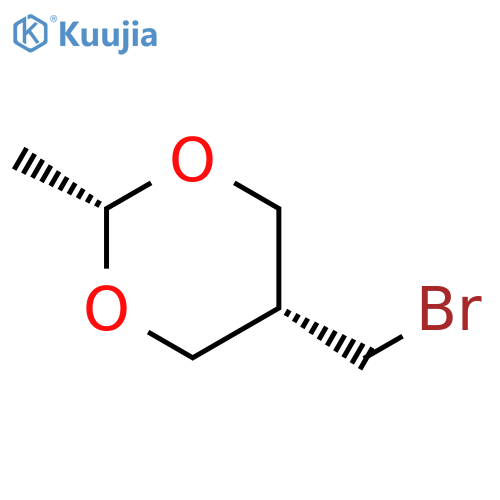 1,3-Dioxane, 5-(bromomethyl)-2-methyl-, cis- structure