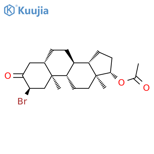 17β-Acetoxy-2α-bromo-5α-androstanone structure