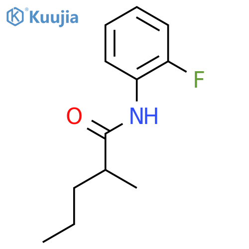 N-(2-fluorophenyl)-2-methylpentanamide structure