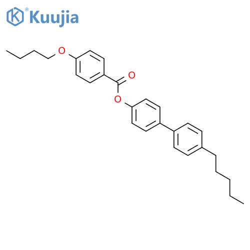 BENZOIC ACID, 4-BUTOXY-, 4'-PENTYL[1,1'-BIPHENYL]-4-YL ESTER structure