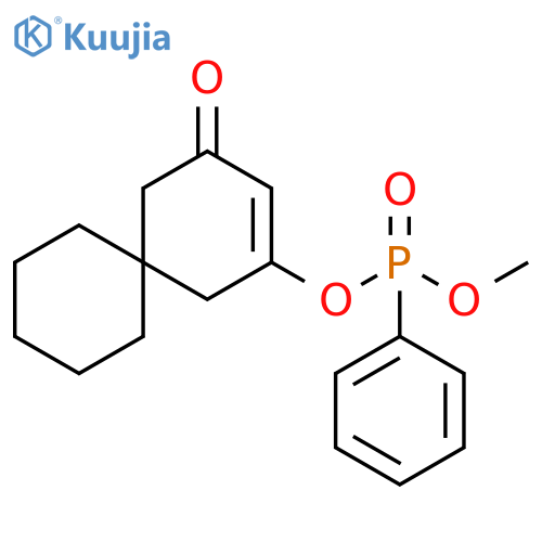 Phosphonic acid, phenyl-, methyl 4-oxospiro[5.5]undec-2-en-2-yl ester structure