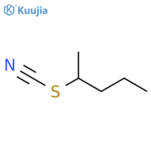 Thiocyanic acid, 1-methylbutyl ester structure