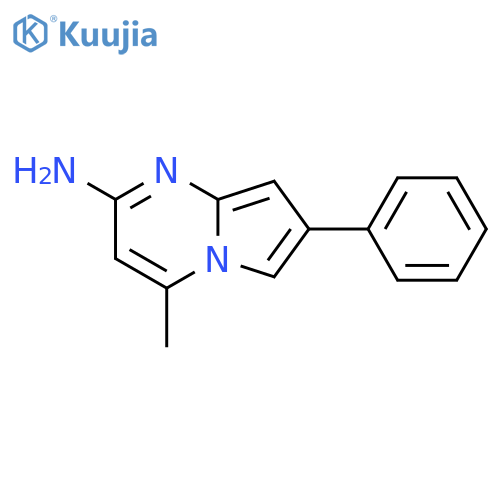 Pyrrolo[1,2-a]pyrimidin-2-amine, 4-methyl-7-phenyl- structure