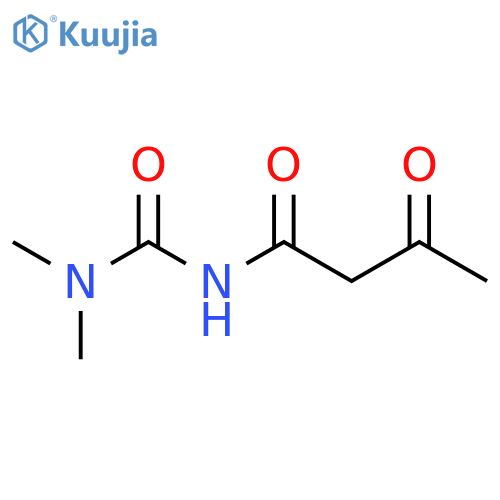 Butanamide, N-[(dimethylamino)carbonyl]-3-oxo- structure