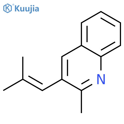 Quinoline, 2-methyl-3-(2-methyl-1-propenyl)- structure