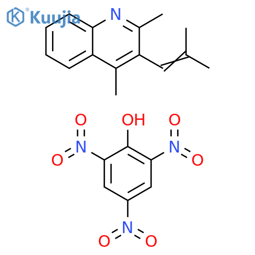Quinoline, 2,4-dimethyl-3-(2-methyl-1-propen-1-yl)-, compd. with 2,4,6-trinitrophenol (1:1) structure