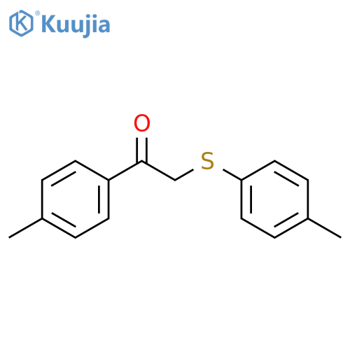 Ethanone, 1-(4-methylphenyl)-2-[(4-methylphenyl)thio]- structure