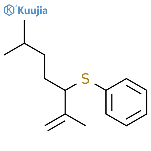 Benzene, [[4-methyl-1-(1-methylethenyl)pentyl]thio]- structure