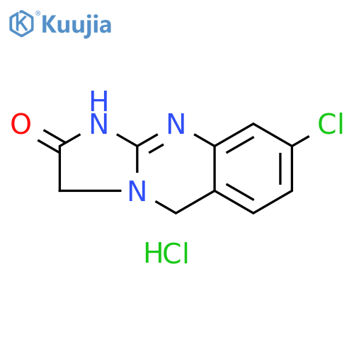 Imidazo[2,1-b]quinazolin-2(3H)-one, 8-chloro-1,5-dihydro-,hydrochloride structure